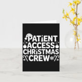 Carte Patient Access Christmas Crew Funny Holiday Xmas P (Fleur jaune)