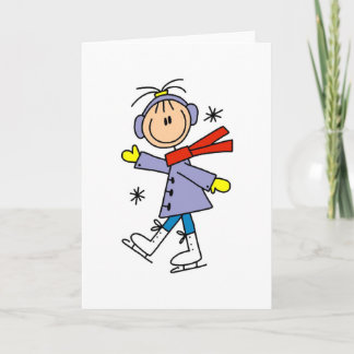 Carte Patinage de glace d'hiver