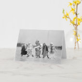 Carte Patinage de glace Race, 1925 (Fleur jaune)