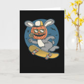 Carte Patinage de sauts Bunny (Fleur jaune)