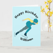 Carte Patinage de vitesse (Fleur jaune)