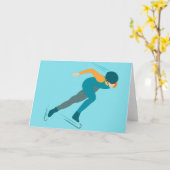 Carte Patinage de vitesse (Fleur jaune)