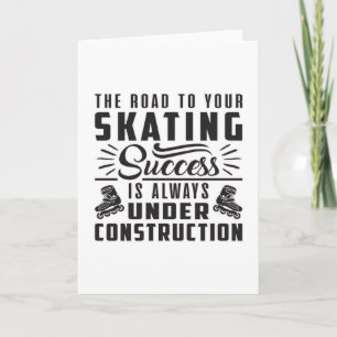 Carte Patinage en ligne Patinage en ligne Idée cadeau In