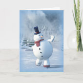 Carte Patinage Snowman (Devant)