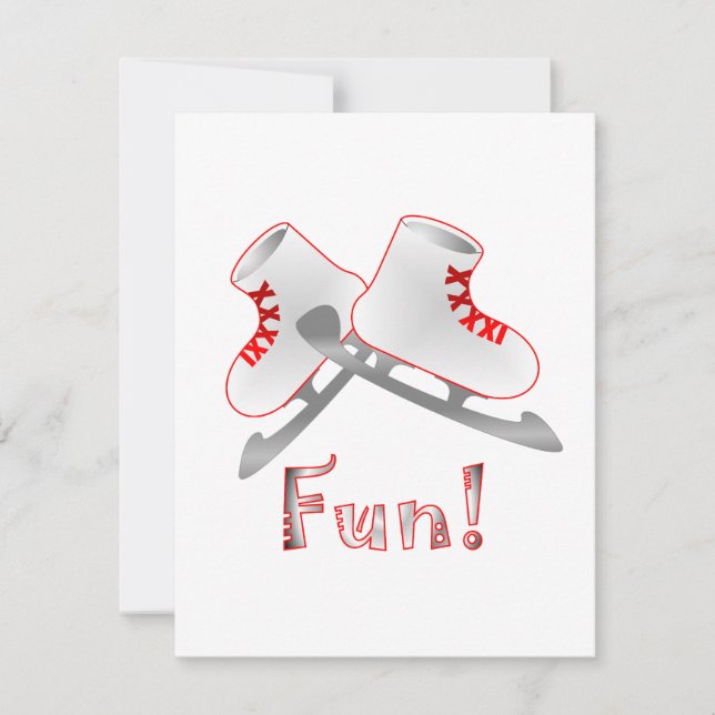 Carte Patinage sur glace (Devant)