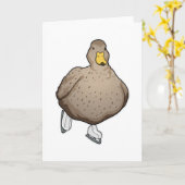 Carte Patinage sur glace Patins à glace (Fleur jaune)