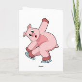 Carte Patinage sur glace Patins à glace (Dos)