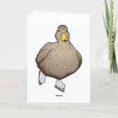 Carte Patinage sur glace Patins à glace Canard (Dos)