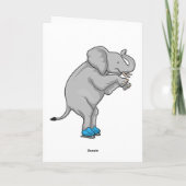 Carte Patinage sur glace Patins à glace Éléphant (Dos)