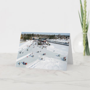Carte Patinage sur le lac dow's au pont de Bronson