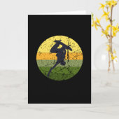 Carte Patinage vintage (Fleur jaune)