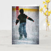 Carte Patiner (Fleur jaune)