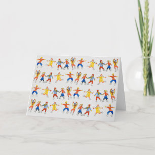 Carte Patineuse de glace Art pour Carity Card