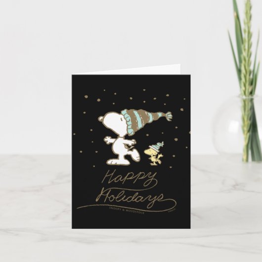 Carte Patins d'hiver Peanuts (Devant)