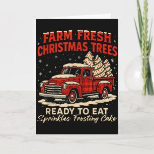 Carte Pâtisserie de Noël Debbie Retro Farm Fresh Camion