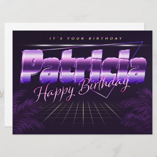 Carte Patricia Nom Prénom (Devant / Derrière)