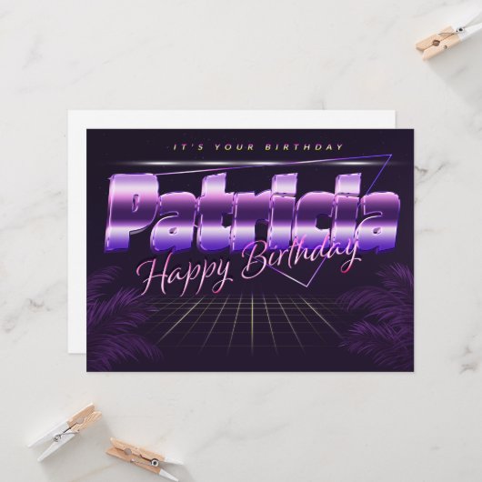 Carte Patricia Nom Prénom (Devant/Arrière en situation)