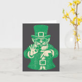 Carte Patricks Day, Leprechauns Funny 6 Meme Gift Men, W (Fleur jaune)