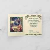 Carte Patriotic Christian American Christmas (Intérieur)