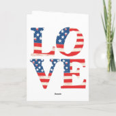Carte patriotic love (Dos)