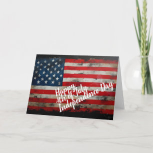 Carte Patriotique 4 juillet Fête de l'Indépendance