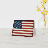 Carte Patriotique American Flag (Fleur jaune)