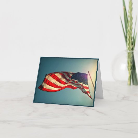 Carte Patriotique American Flag (Devant)