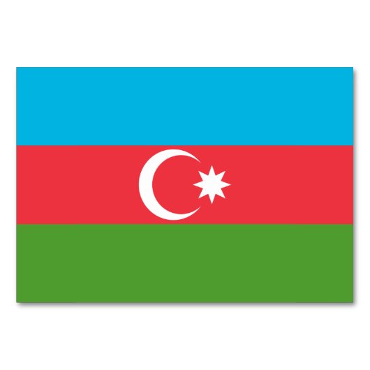 Carte patriotique avec Drapeau d'Azerbaïdjan (Devant)