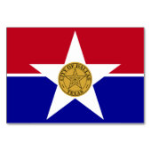 Carte patriotique avec Drapeau de Dallas (Dos)