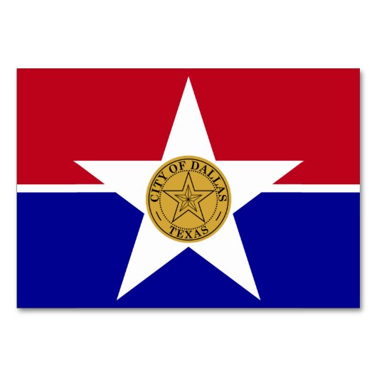 Carte patriotique avec Drapeau de Dallas (Devant)