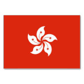 Carte patriotique avec Drapeau de Hong Kong (Dos)