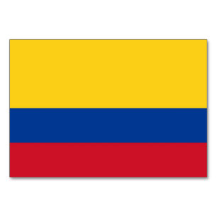 Carte patriotique avec Drapeau de la Colombie