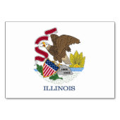 Carte patriotique avec Drapeau de l'Illinois (Dos)