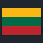 Carte patriotique avec Drapeau de Lituanie<br><div class="desc">Ajoutez une touche de fierté nationale à vos événements avec cette carte de table patriotique arborant le drapeau de la Lituanie ! Parfait pour les mariages, les banquets, les conférences ou tout rassemblement formel, cette carte de table est conçue pour se démarquer avec les couleurs vives jaune, vert et rouge...</div>