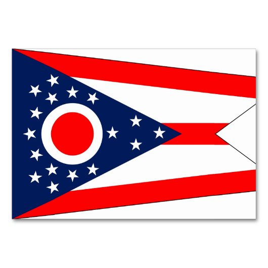 Carte patriotique avec Drapeau de l'Ohio (Dos)