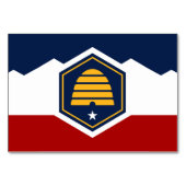 Carte Patriotique avec Drapeau de l'Utah, USA (Dos)