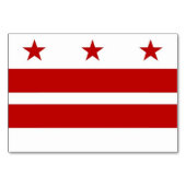 Carte patriotique avec Drapeau de Washington DC (Devant)