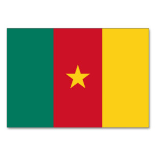 Carte patriotique avec Drapeau du Cameroun