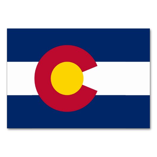 Carte patriotique avec Drapeau du Colorado (Devant)