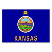 Carte patriotique avec Drapeau du Kansas (Dos)