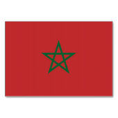 Carte patriotique avec Drapeau du Maroc (Dos)