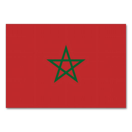 Carte patriotique avec Drapeau du Maroc (Devant)