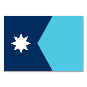 Carte Patriotique avec Drapeau du Minnesota, USA