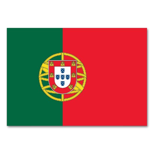 Carte patriotique avec Drapeau du Portugal (Dos)