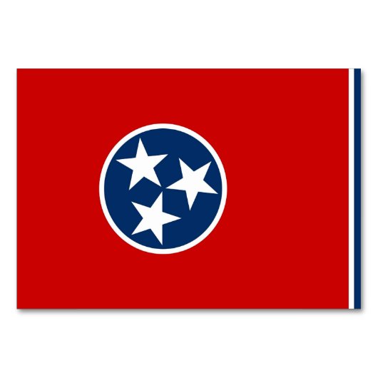 Carte patriotique avec Drapeau du Tennessee (Devant)