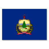 Carte patriotique avec Drapeau du Vermont (Devant)