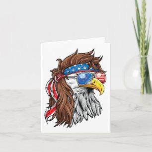 Carte Patriotique Byld Eagle Mullet Drapeau américain Us