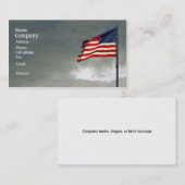 Carte patriotique, drapeau américain au coucher du (Devant / Derrière)