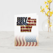 Carte Patriotique Juillet 4 (Fleur jaune)