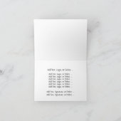 Carte Patriotique Noël American Eagle Note (Intérieur)